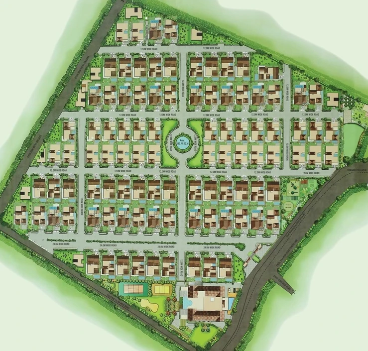 Master Plan of Prathima Pristine Estates in Gopanpally, Hyderabad - Image 206660