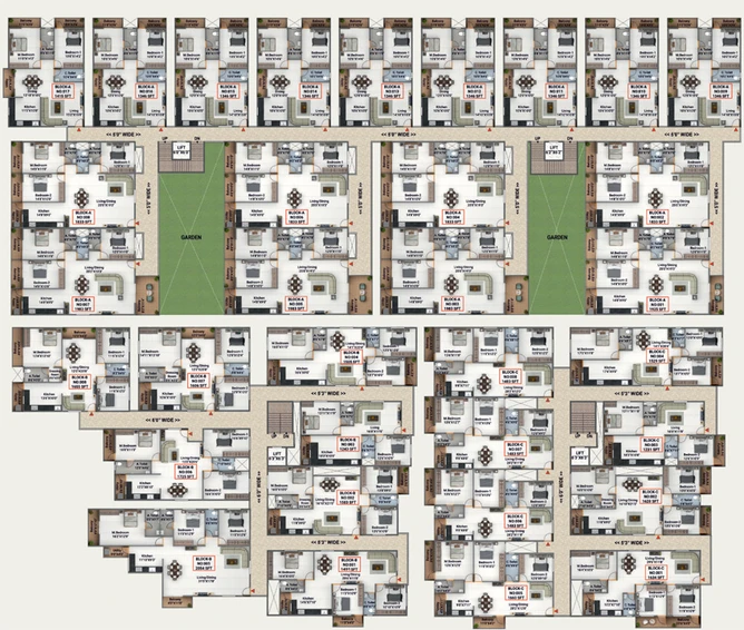 Floor Plan of Sri Lakshmi Vallabha in Kanakapura, Bangalore - Image 206666