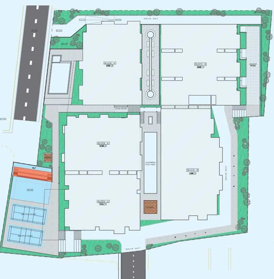Master Plan of Blue Berry Homes in Hennur Road, Bangalore - Image 206693