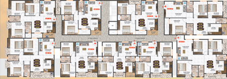 Floor Plan of Habulus Meadows in Electronic City, Bangalore - Image 206703