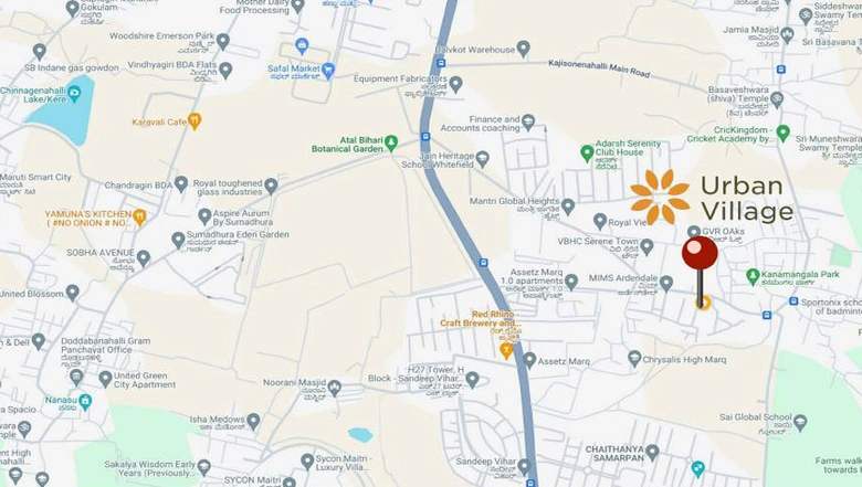 Location of Shakthi Urban Village in Kannamangala, Bangalore - Image 206709