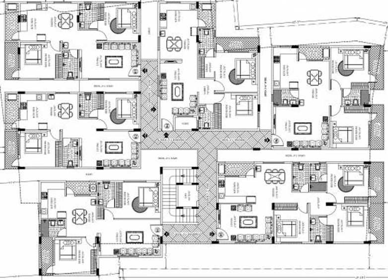 Floor Plan of YD Antilia in Banaswadi, Bangalore - Image 206749