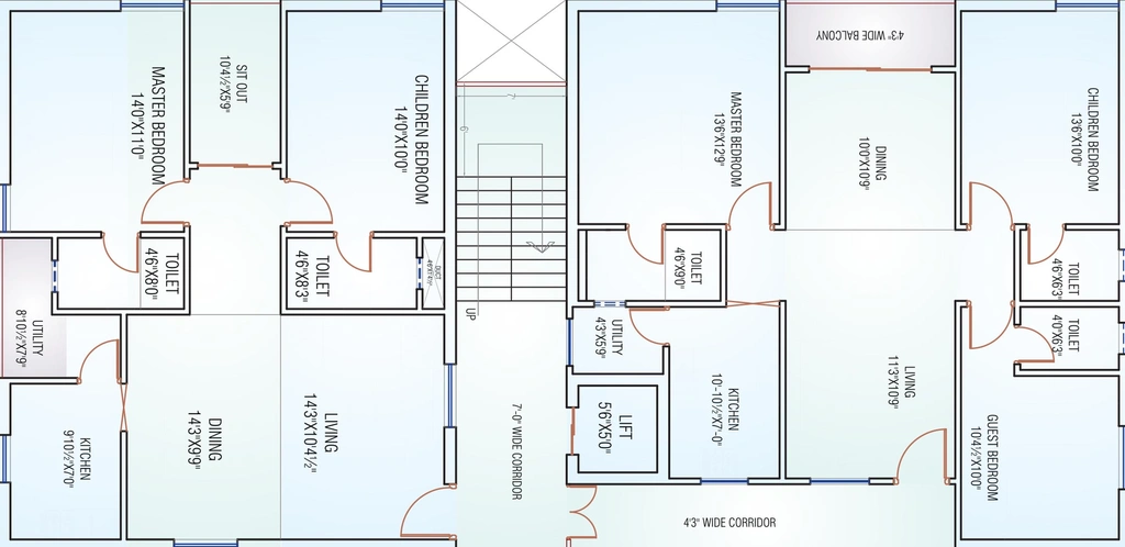 Floor Plan of Saishakti Lake Retreat in Kondapur, Hyderabad - Image 206787