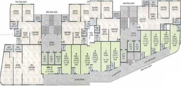 Floor Plan of Adhya Devesh Iconic in Waghodia Road, Vadodara - Image 118747