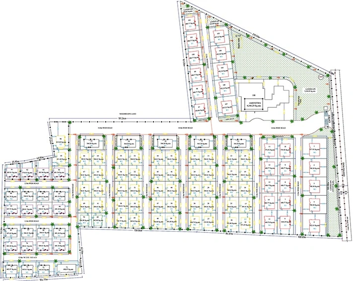 Master Plan of Vision Infiniti Homes in Tellapur, Hyderabad - Image 206922
