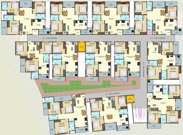 Floor Plan of DS Max Swastika in Subramanyapura, Bangalore - Image 206939
