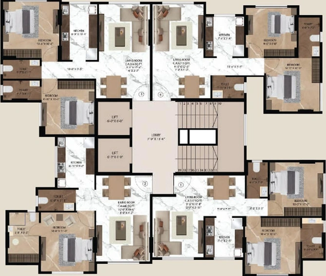 Floor Plan of Acres Avyan in Malad East, Mumbai - Image 206951
