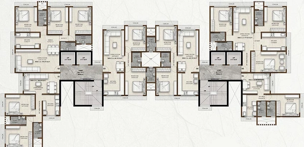 Floor Plan of PCPL Falcon Crest in Malad West, Mumbai - Image 207060