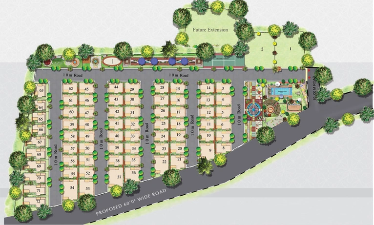 Master Plan of Manya Magna Ville in Electronic City, Bangalore - Image 207048