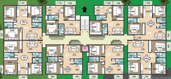 Floor Plan of Navami Vruksha in Yeshwanthpur, Bangalore - Image 207063