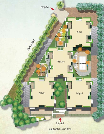 Master Plan of Olety Landmark in Basaveshwara Nagar, Bangalore - Image 207077