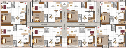 Floor Plan of Sai Priya Avenue in Electronic City, Bangalore - Image 207088