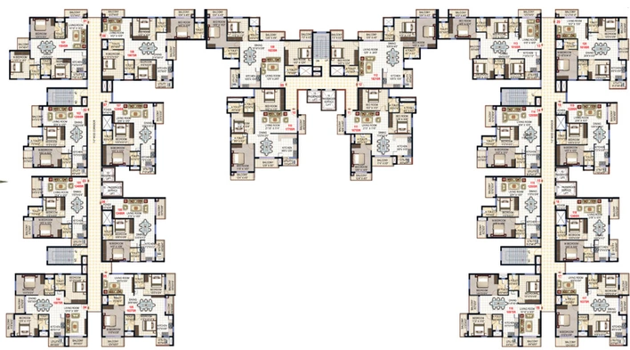 Floor Plan of Sandeep Square in Panathur, Bangalore - Image 207101