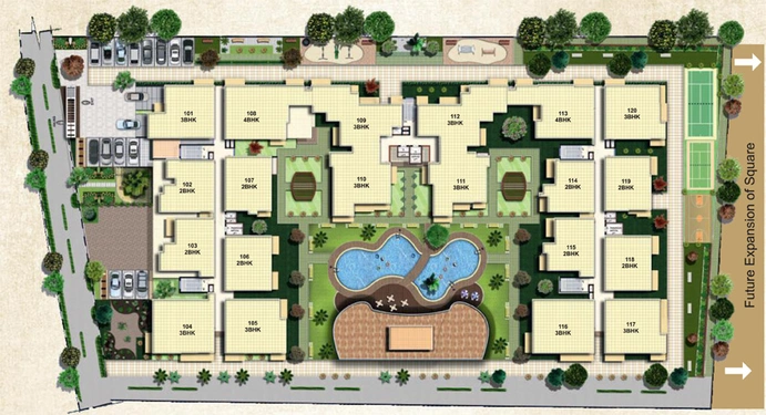 Master Plan of Sandeep Square in Panathur, Bangalore - Image 207102