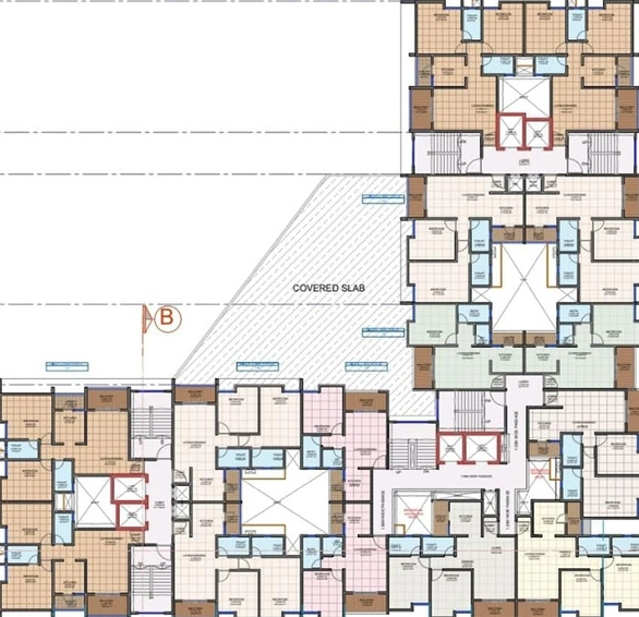 Floor Plan of New Front Marvella in Dhayari, Pune - Image 207159