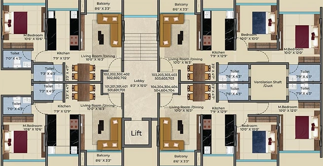Floor Plan of Sonigara Shloka in Chikhali, Pune - Image 207183