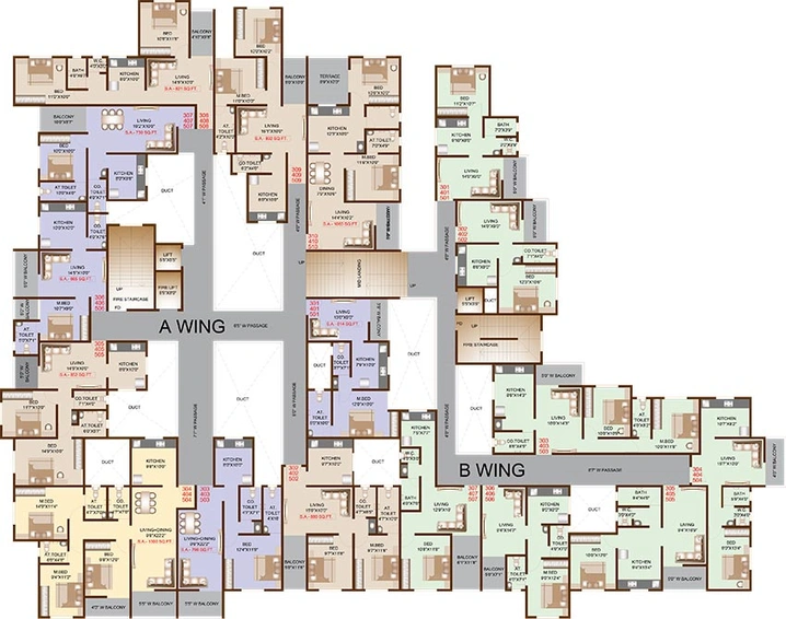 Floor Plan of 7 Sagar Plaza in Rajgurunagar, Pune - Image 207211