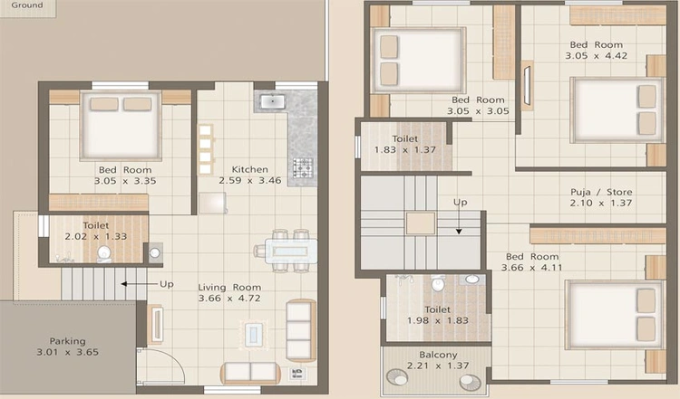 4 BHK House/Villa in Dream Palms in Kalali, Vadodara - Image 760294