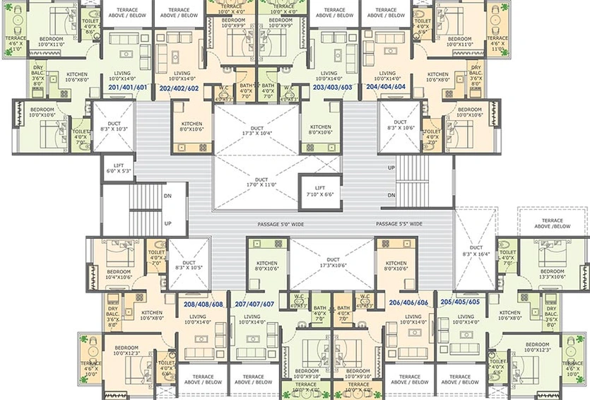 Floor Plan of Chandrangan Square in Dhankawadi, Pune - Image 207313
