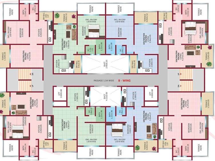 Floor Plan of CK Shanaya Elegance in Bhugaon, Pune - Image 207331