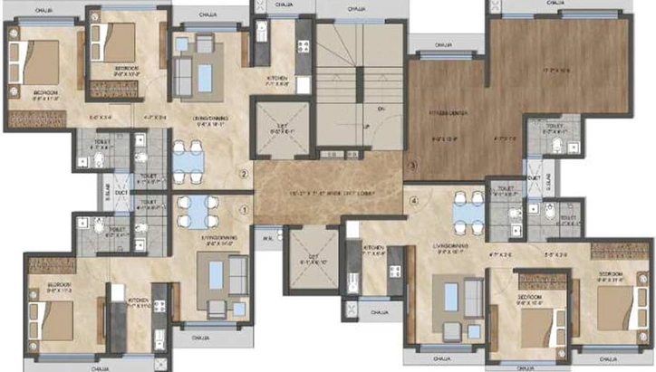 Floor Plan of Om Netra Aashirwad in Malad West, Mumbai - Image 207410