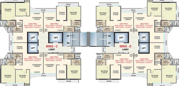 Floor Plan of Royal Oasis in Malad West, Mumbai - Image 207435