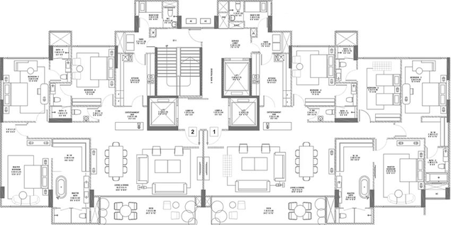 Floor Plan of Rustomjee Elements in Andheri West, Mumbai - Image 207456