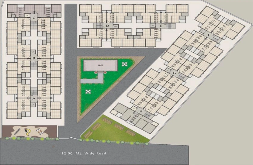 Master Plan of Dwarkesh City in Kapurai, Vadodara - Image 118765