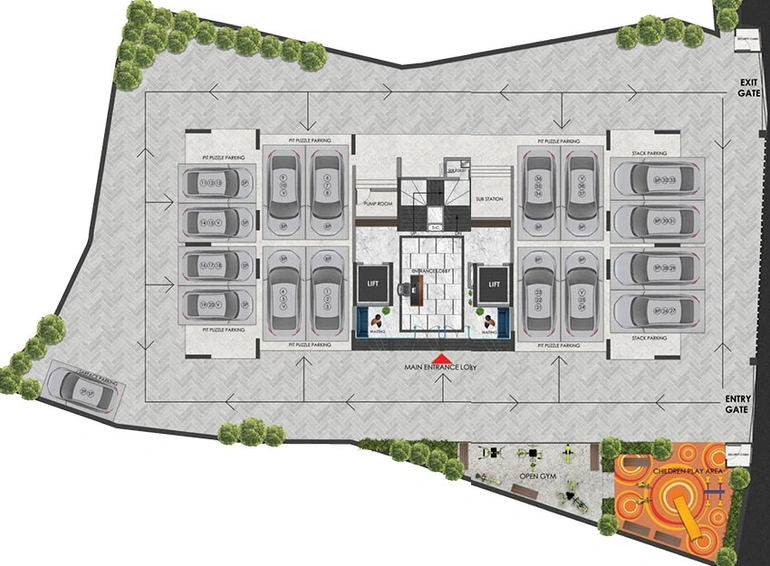 Master Plan of Sanghvi Palazzo in Andheri West, Mumbai - Image 207510