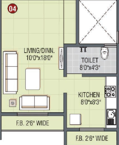 1 RK Flat in Sanghvi Parsssva Classic in Bhadwad Gaon, Thane - Image 828362