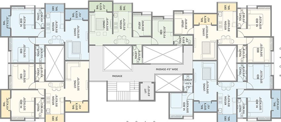 Floor Plan of Samruddhi Sunview in Pimpri Chinchwad, Pune - Image 207517