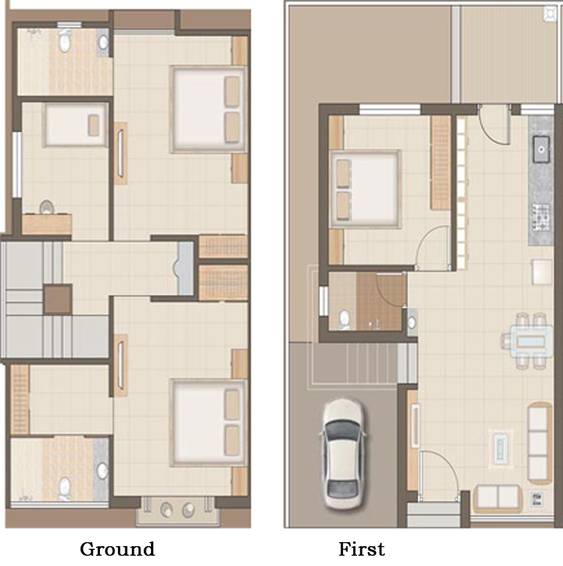 4 BHK House/Villa in Krishna Darshan Villa in Waghodia Road, Vadodara - Image 759083