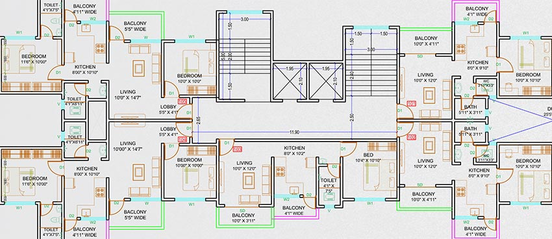 Floor Plan of Tirupati Nakshatra in Marunji, Pune - Image 207561