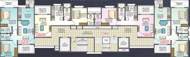 Floor Plan of Waghere Subhadra Heights in Bhosari, Pune - Image 207581