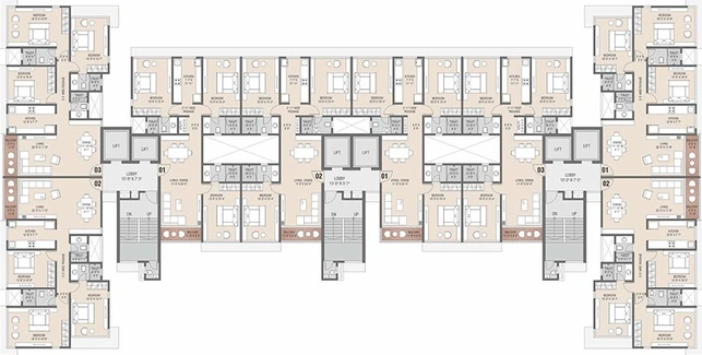Floor Plan of Shree Mahavir Park Altezza in Andheri West, Mumbai - Image 207617
