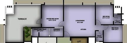 3 BHK Flat in Solaris Platinum in Andheri West, Mumbai - Image 828386