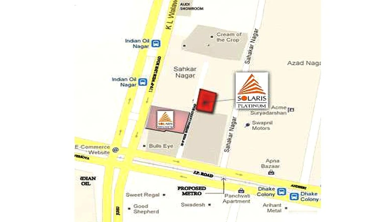 Location of Solaris Platinum in Andheri West, Mumbai - Image 207635
