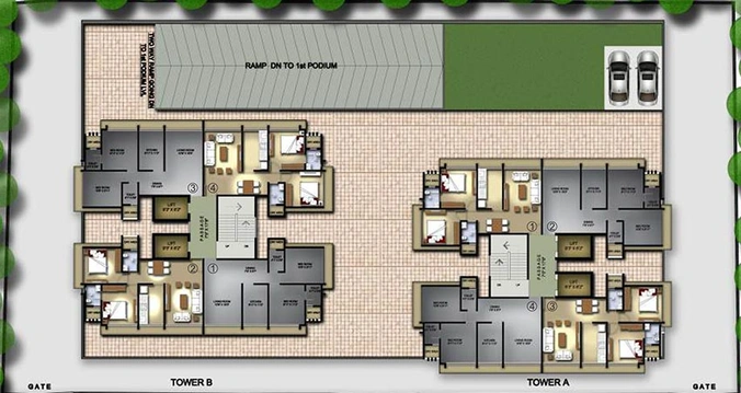 Master Plan of Solaris Platinum in Andheri West, Mumbai - Image 207636