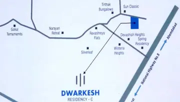 Location of Dwarkesh Residency - Image 116640