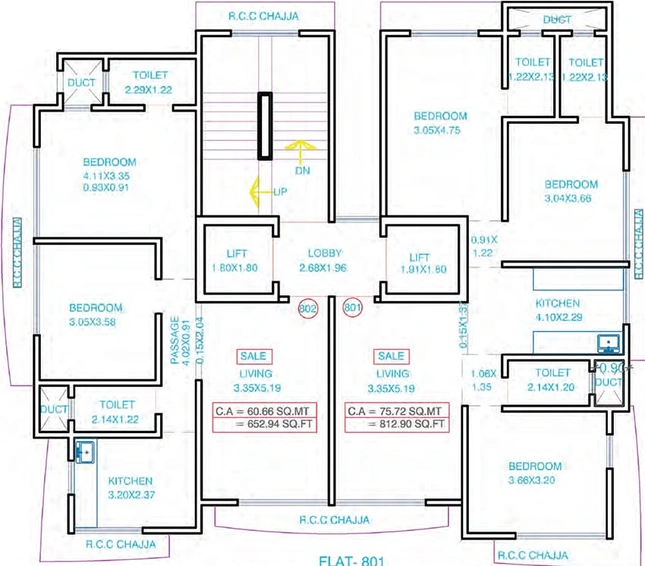Floor Plan of Zee Chhaya in Vile Parle East, Mumbai - Image 207791