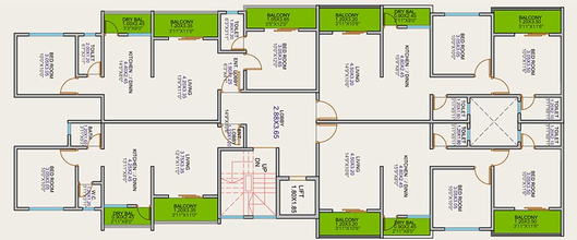 Floor Plan of Mangaldeep 15 M Street in Pimpri Chinchwad, Pune - Image 207799