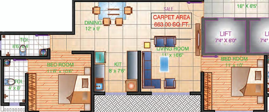 2 BHK Flat in Zee Swastik in Vile Parle East, Mumbai - Image 828429