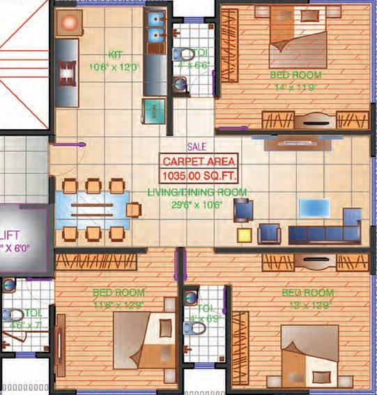 3 BHK Flat in Zee Swastik in Vile Parle East, Mumbai - Image 828430