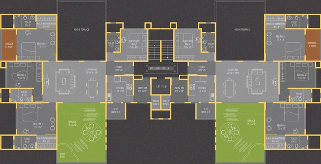 Floor Plan of Sunit Clio Residences in Baner, Pune - Image 116890