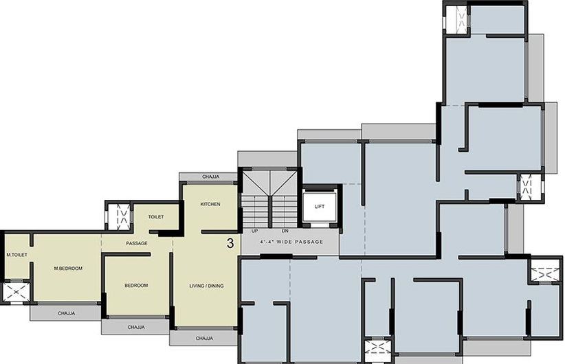 Floor Plan of Darshan Celestial in Vile Parle East, Mumbai - Image 207866