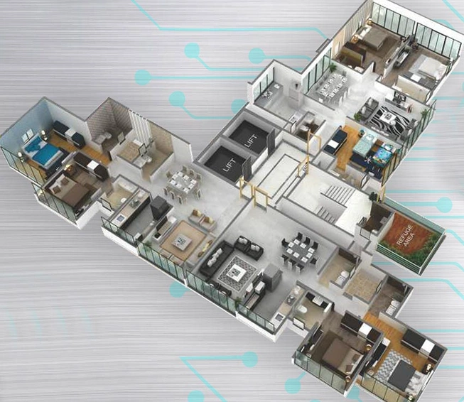 Floor Plan of Darshan Rico in Lower Parel East, Mumbai - Image 207883