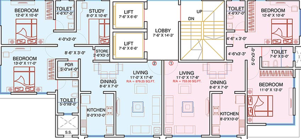 Floor Plan of Disha Swastik in Vile Parle West, Mumbai - Image 207904