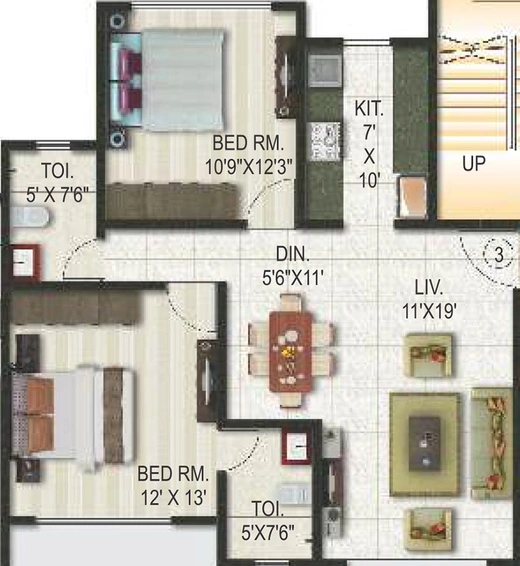 2 BHK Flat in Joy Alka in Andheri West, Mumbai - Image 828465