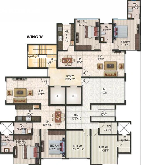 Floor Plan of Joy Alka in Andheri West, Mumbai - Image 207949