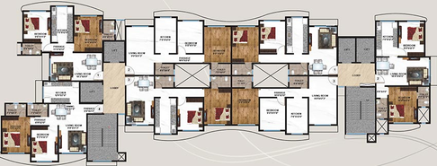 Floor Plan of Kabra Paradise in Andheri West, Mumbai - Image 207963